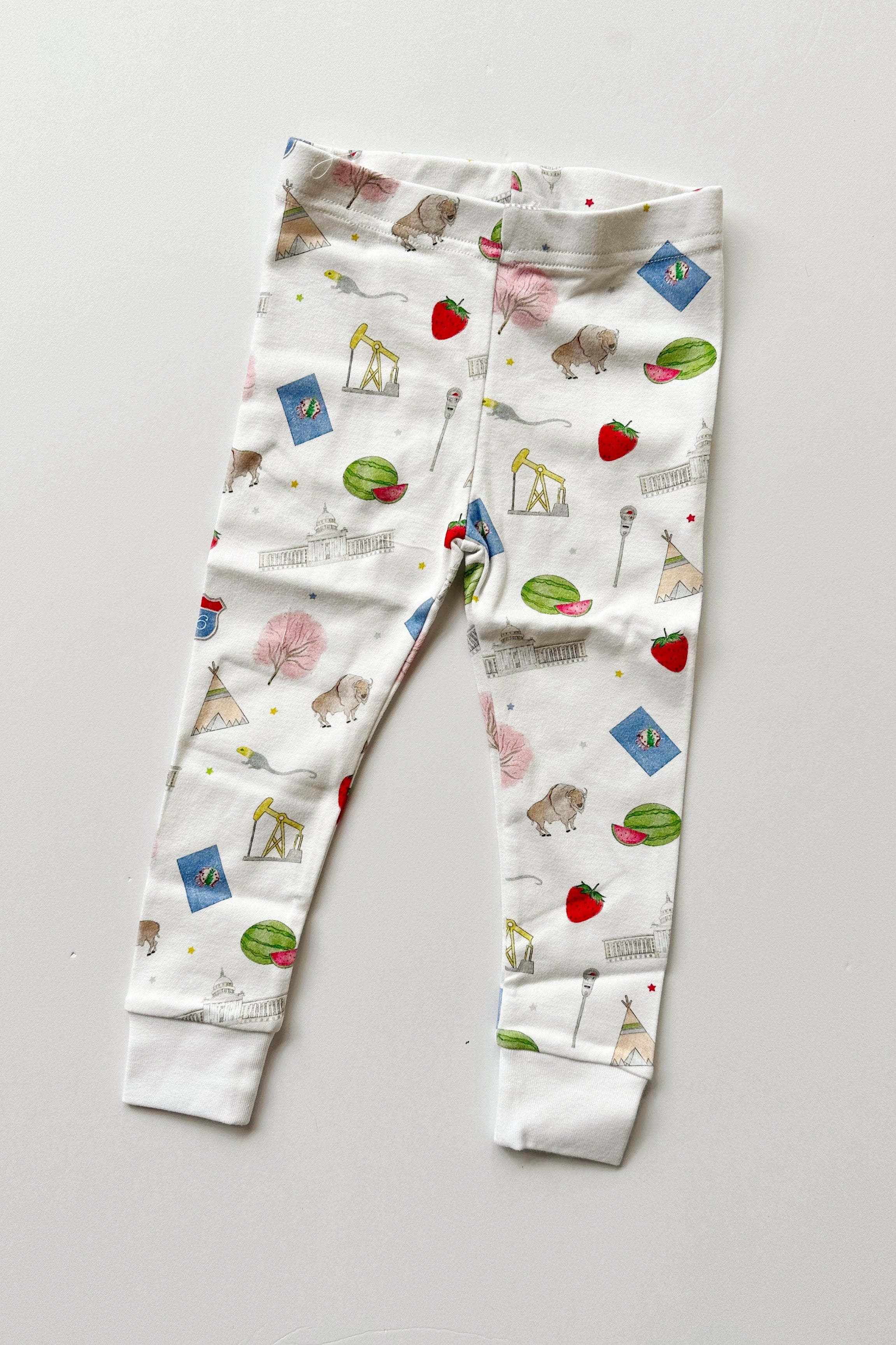 oklahoma organic cotton pajama set